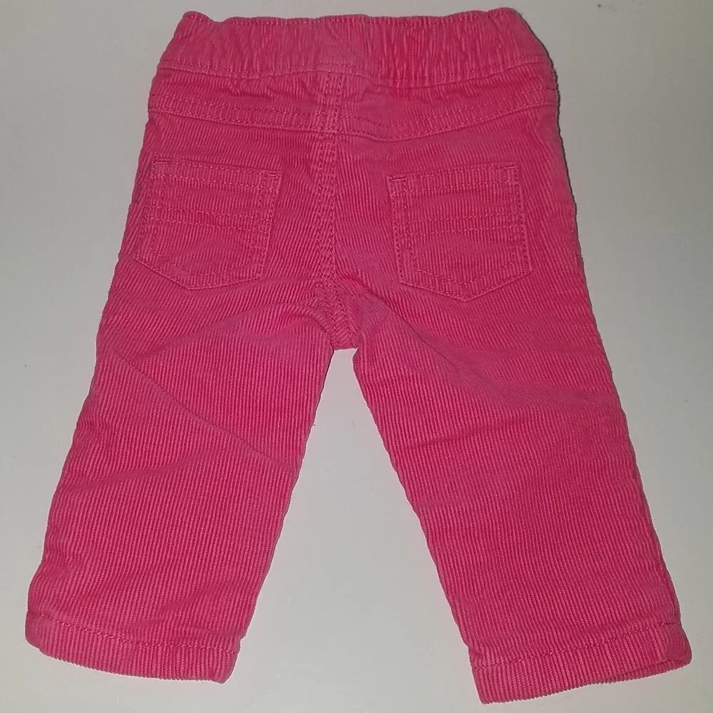 Carter's Solid Pink Corduroy Pants Baby Girl 3 Months Infant